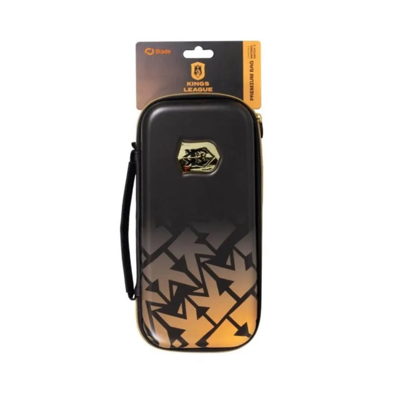 Custodia Blade Gaming Kings League Premium Bag Nintendo Switch 2 Stand Nero Oro - immagine 1
