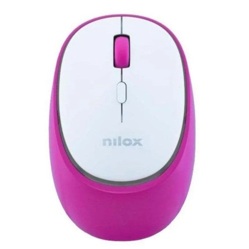 Ratón Nilox NXMDWS104 Wireless Bluetooth 1600 DPI Rosa Recargabile Clic Silenzioso - immagine 1