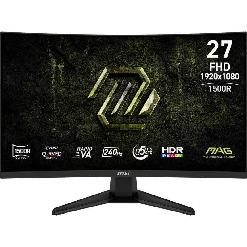 Monitor MSI MAG 275CFX 27" FullHD 240Hz Rapid VA Curvo 0,5ms HDR10 - immagine 1