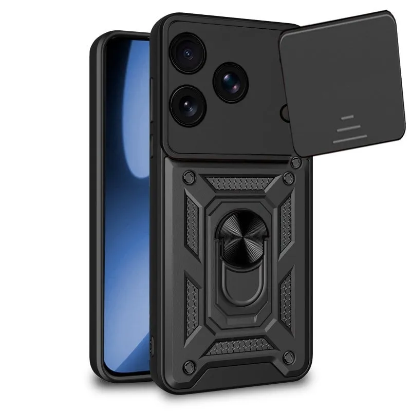 Custodia COOL per iPhone 17 Pro Max rigida ad anello nero - immagine 1