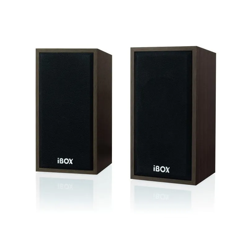 Altoparlanti iBox da scrivania cablati 2.0 10 W suono stereo per PC ciliegia - immagine 1