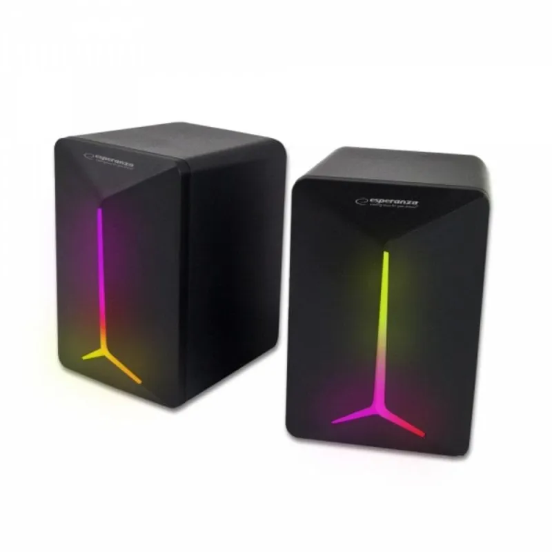 Altoparlanti Esperanza Wired da 5W con retroilluminazione per la casa, set 2 pezzi - immagine 1