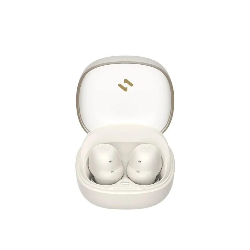 Auricolari Havit TW956 wireless True Wireless Stereo Bluetooth 5.3 per chiamate e musica con microfono e modalità gaming, beige - immagine 1