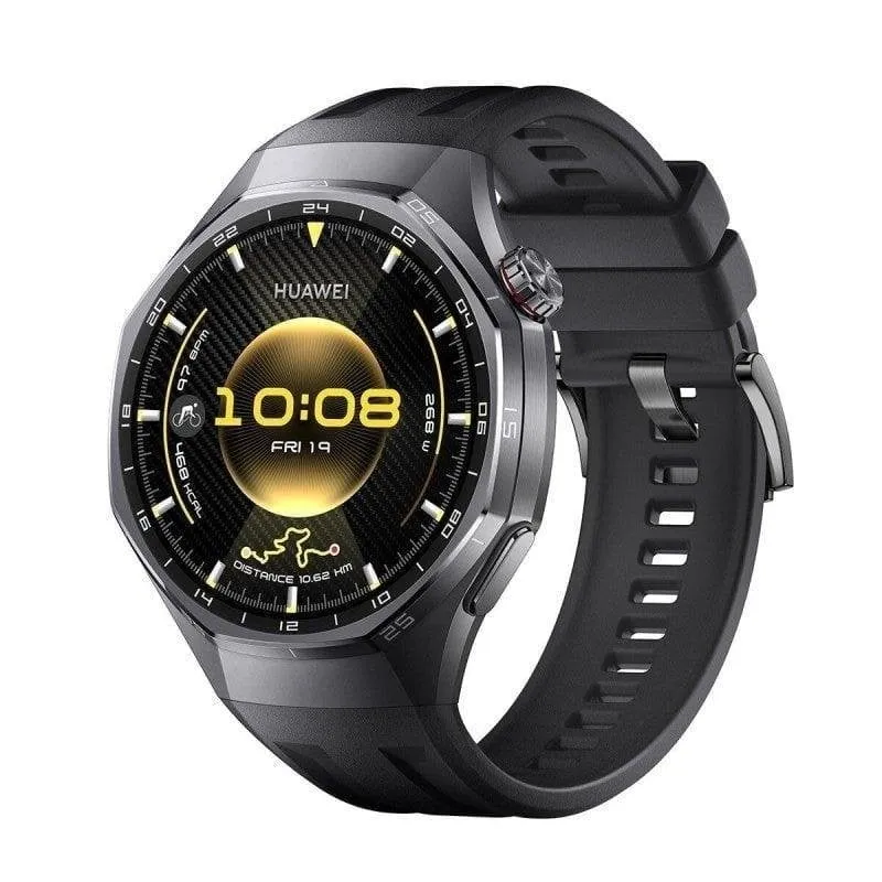 Huawei Watch GT6 Pro Bluetooth GPS NFC 46mm AMOLED Nero Fluoroelastomero IP68 SpO2 ECG - immagine 1