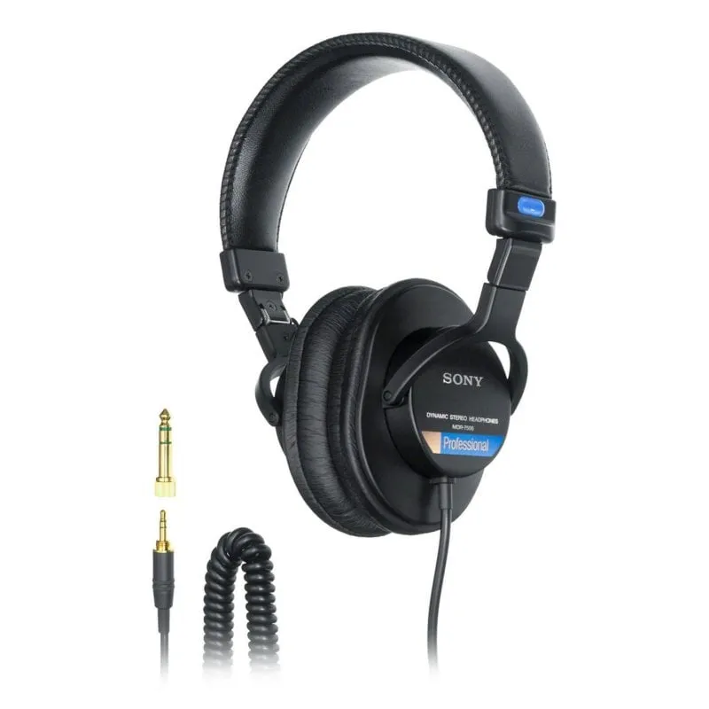Auricolari Sony MDR7506 con cavo Jack 3,5 mm uso Studio/Stage pieghevoli Nero - immagine 1
