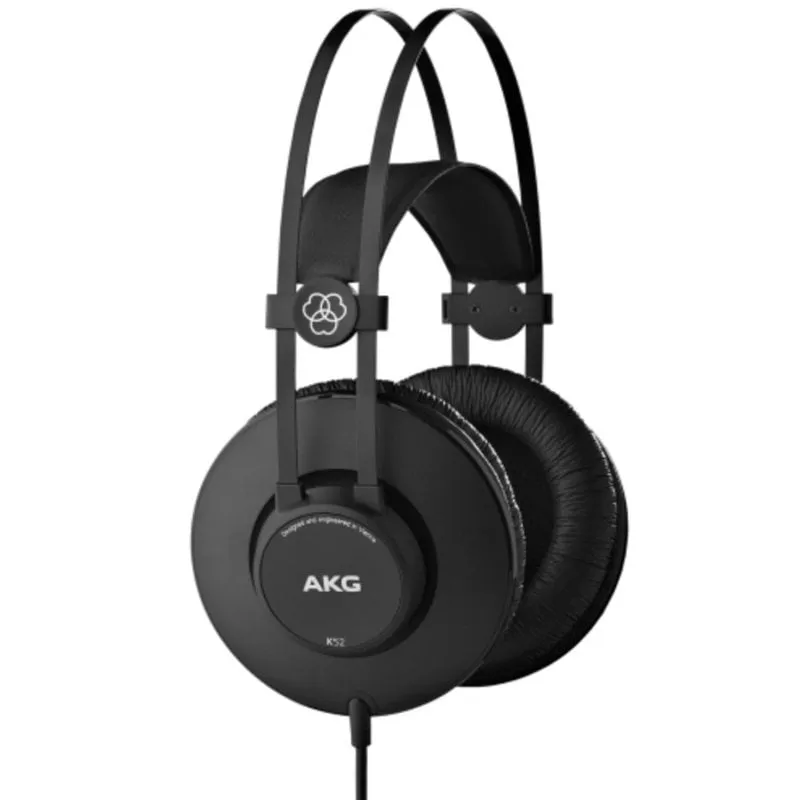 Auricolari AKG K52 con cavo, connettività cablata, uso studio e palco, colore nero - immagine 1