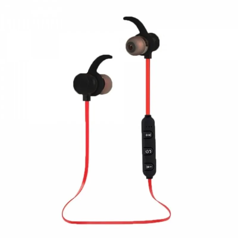 Auricolari Esperanza EH186K wireless Bluetooth per sport con microfono e cancellazione rumore nero rosso - immagine 1