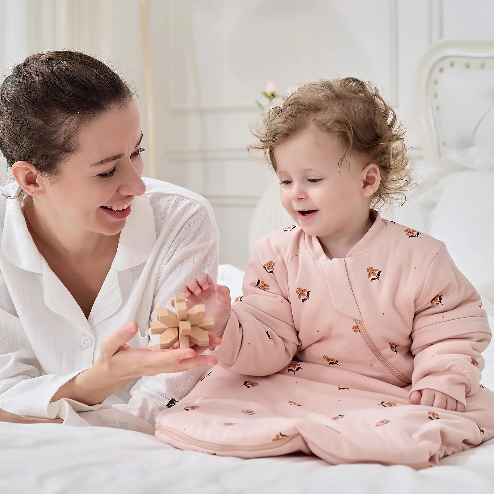 Mosebears Sacco Nanna Invernale 2,5 TOG con Maniche Staccabili, Pink, 14-24 Mesi - immagine 2