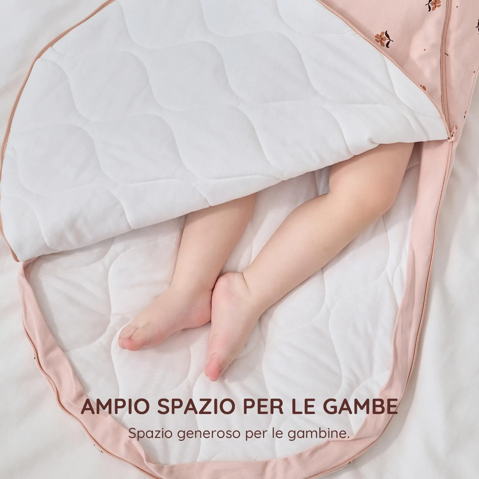 Mosebears Sacco Nanna Invernale 2,5 TOG con Maniche Staccabili, Pink, 14-24 Mesi - immagine 5