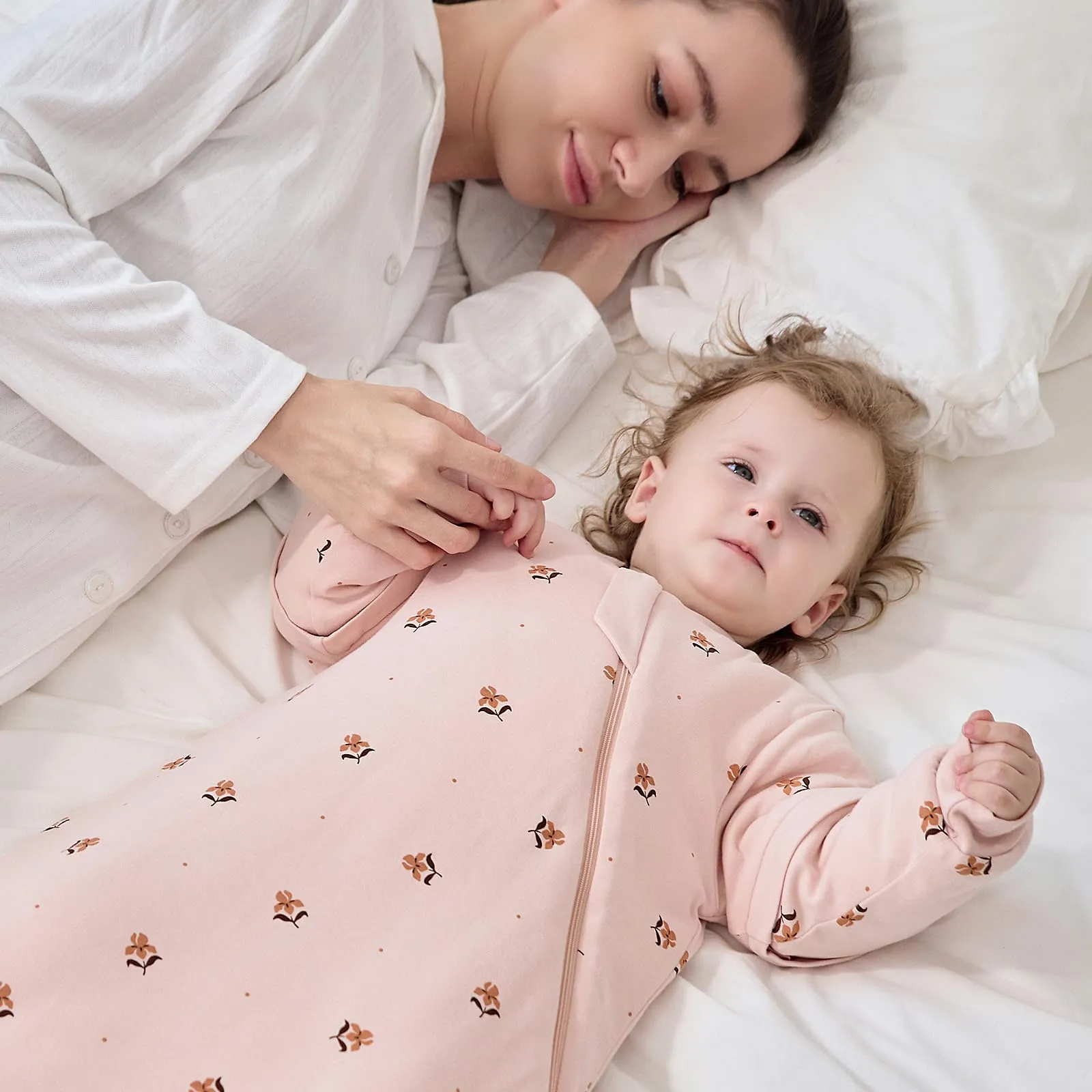 Mosebears Sacco Nanna Invernale 2,5 TOG con Maniche Staccabili, Pink, 14-24 Mesi - immagine 8