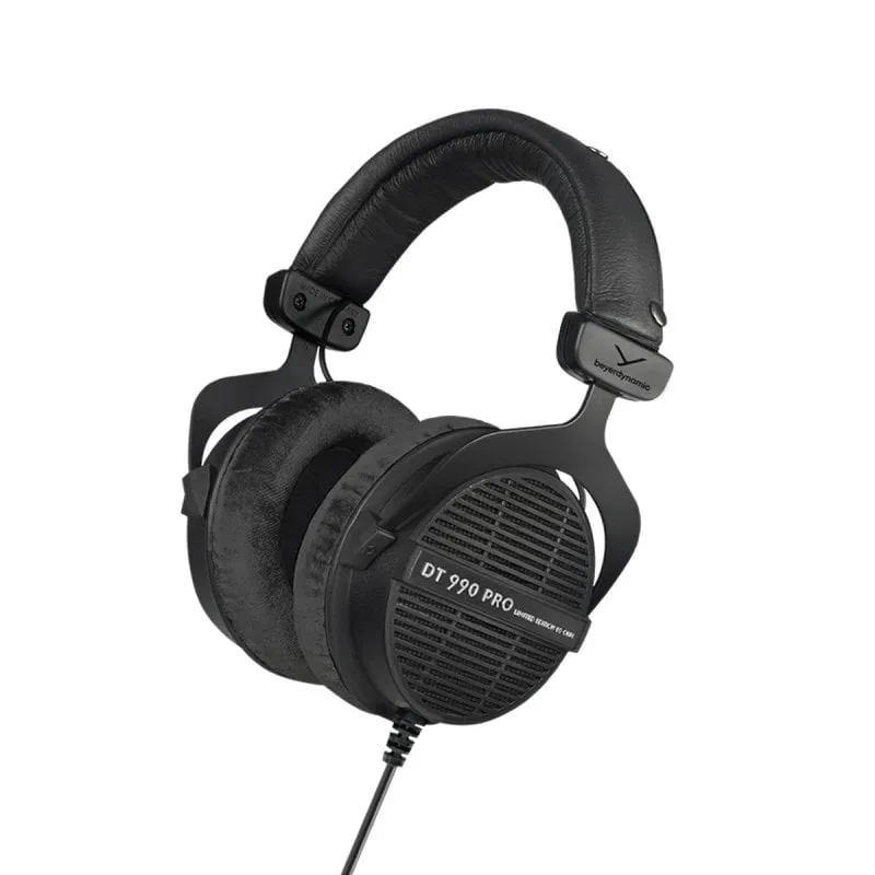 Auricolari Beyerdynamic DT 990 PRO con cavo, connessione cablata, musica e riduzione passiva del rumore, neri - immagine 1