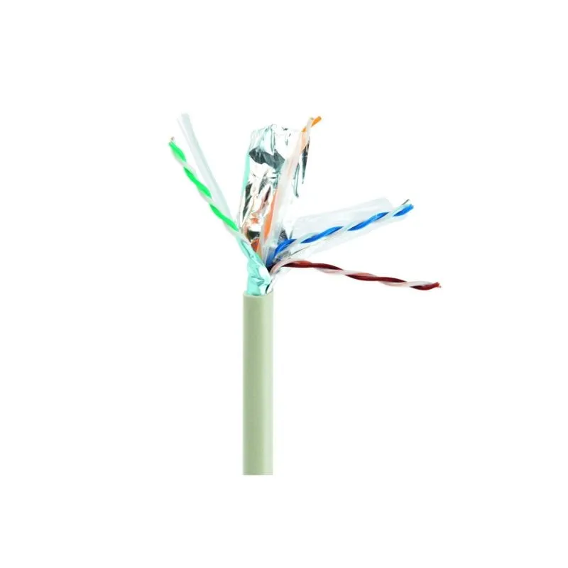 Cavo di rete Gembird CAT6 FTP 100m grigio schermato conduttore solido 23AWG - immagine 1