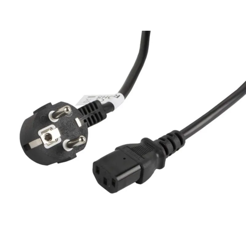 Cavo alimentazione Lanberg CA-C13C-11CC-0050-BK 5 m C13 femmina CEE7/7 nera - immagine 1
