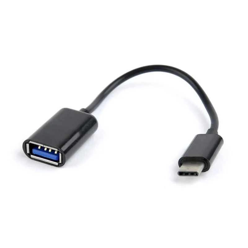 Adattatore USB Gembird A-OTG-CMAF2-01 USB-C a USB-A 0,2 m Nero - immagine 1