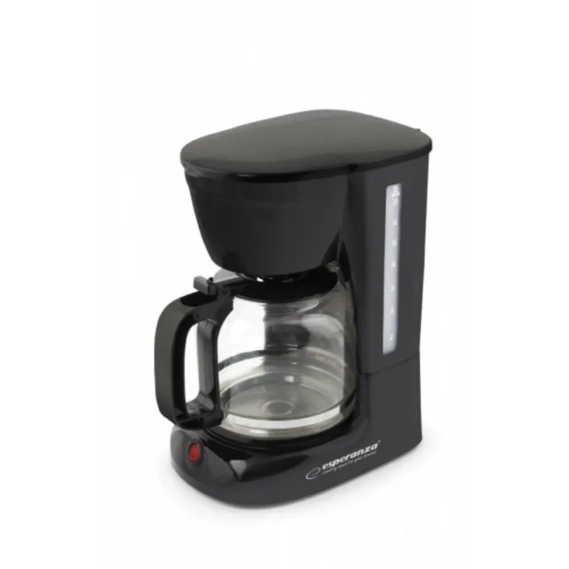 Caffettiera filtro Esperanza EKC005 1,8L 950W nera antigoccia autospegnimento - immagine 1
