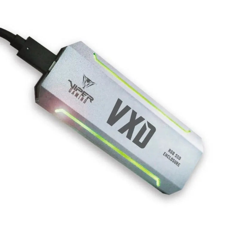 Box SSD Patriot Memory VXD M.2 PCIe 3.0 Alluminio Argento Hot-swap USB-C - immagine 1