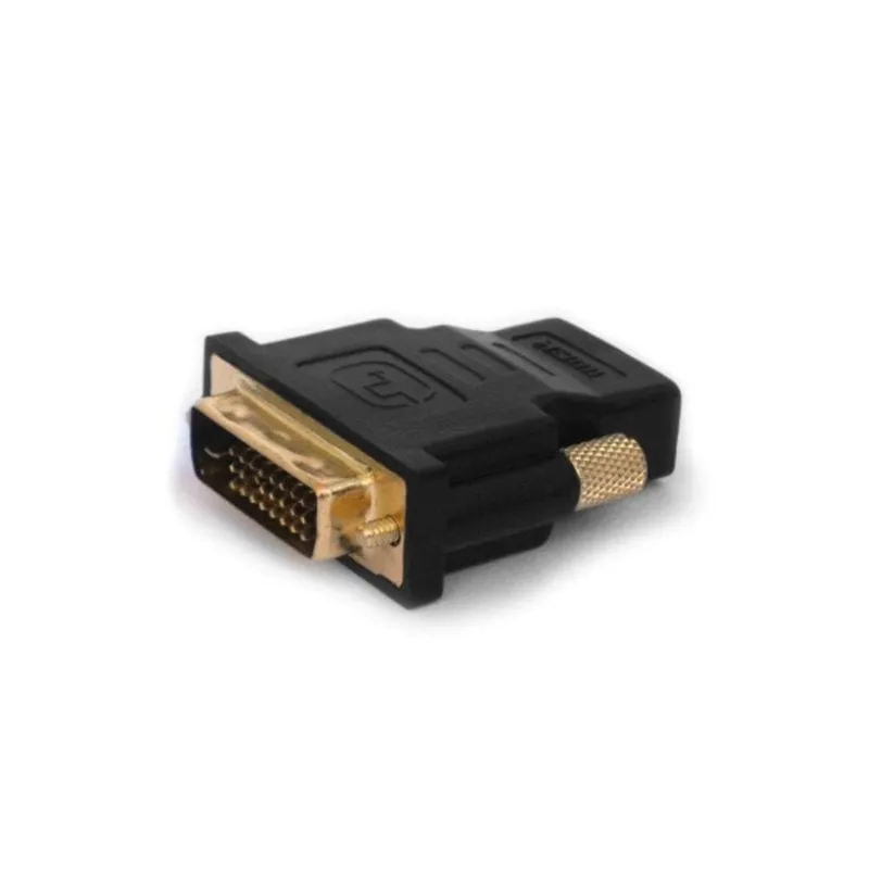 Adattatore HDMI Savio CL-21 DVI-D 24+1 Maschio/Oro Bidirezionale Nero - immagine 1
