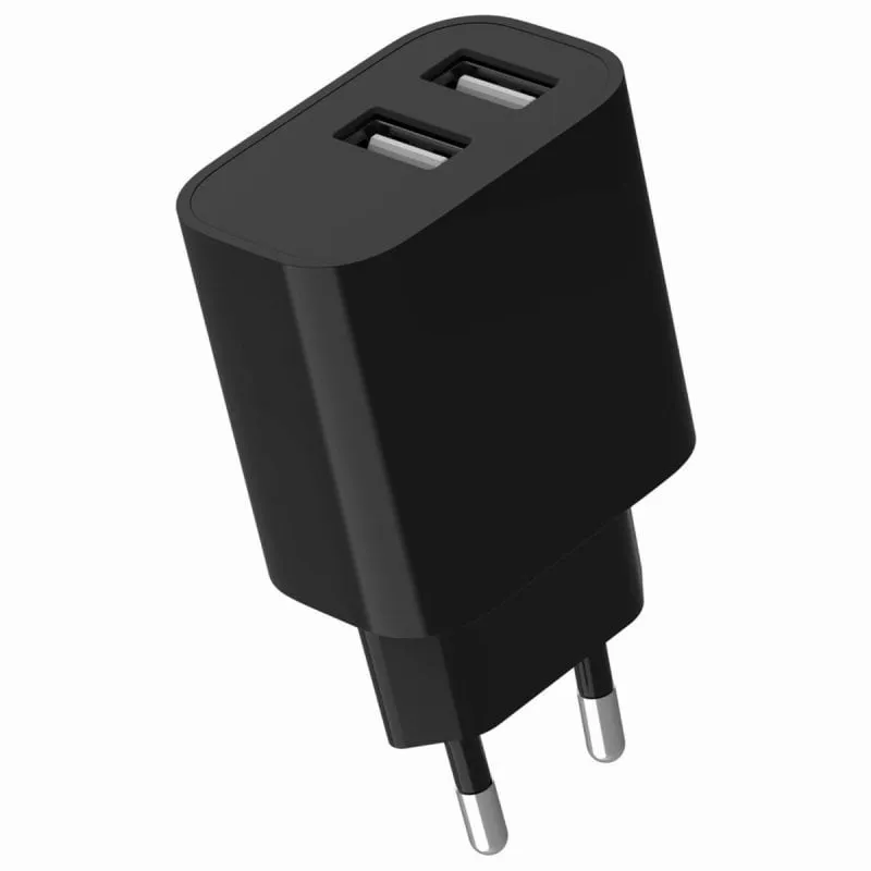 Caricatore USB Gembird TA-UC-2A12-01-BK 2 Porte 2.1A AC Interno Bianco - immagine 1