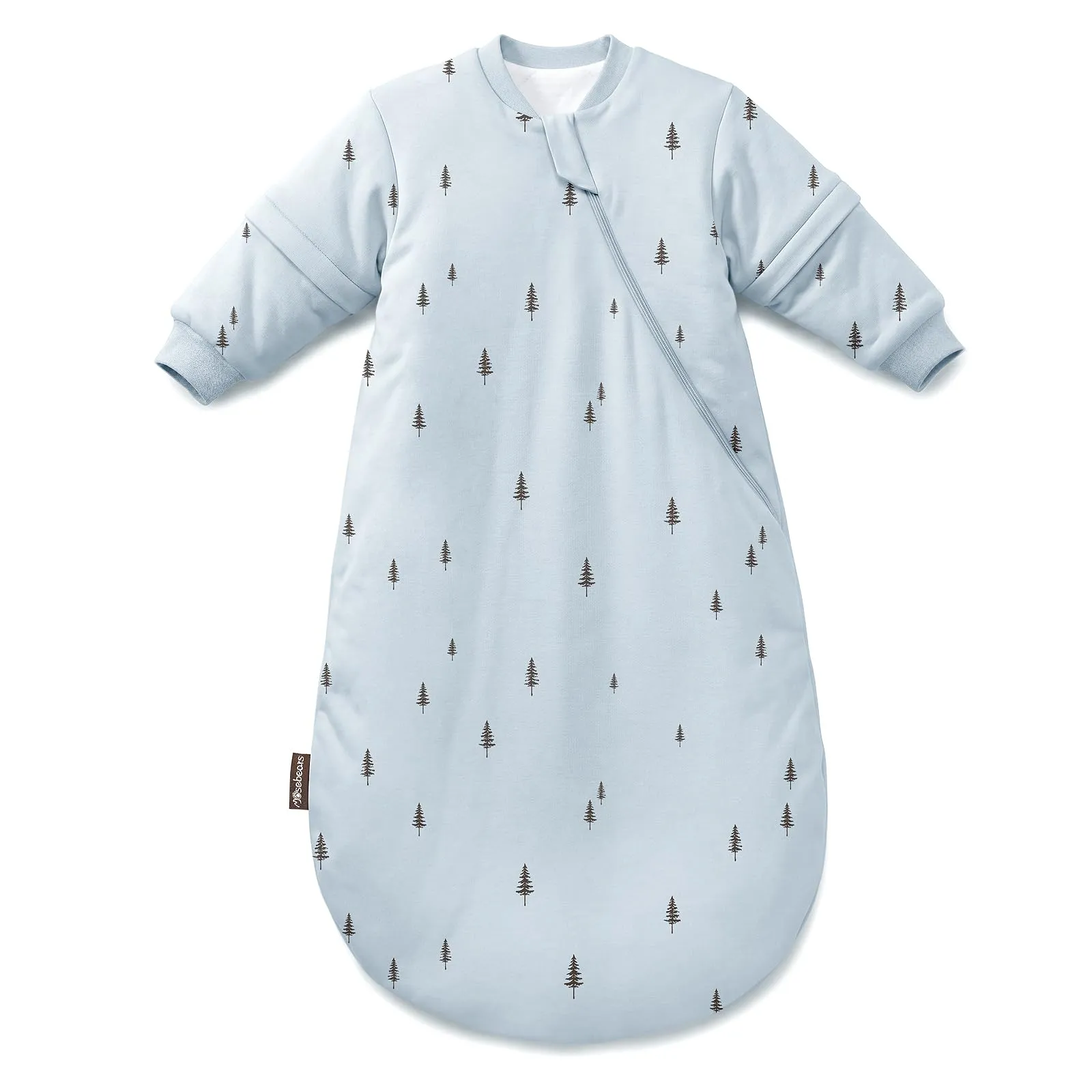 Mosebears Sacco Nanna Invernale 2,5 TOG con Maniche Staccabili, Blue, 6-14 Mesi - immagine 1