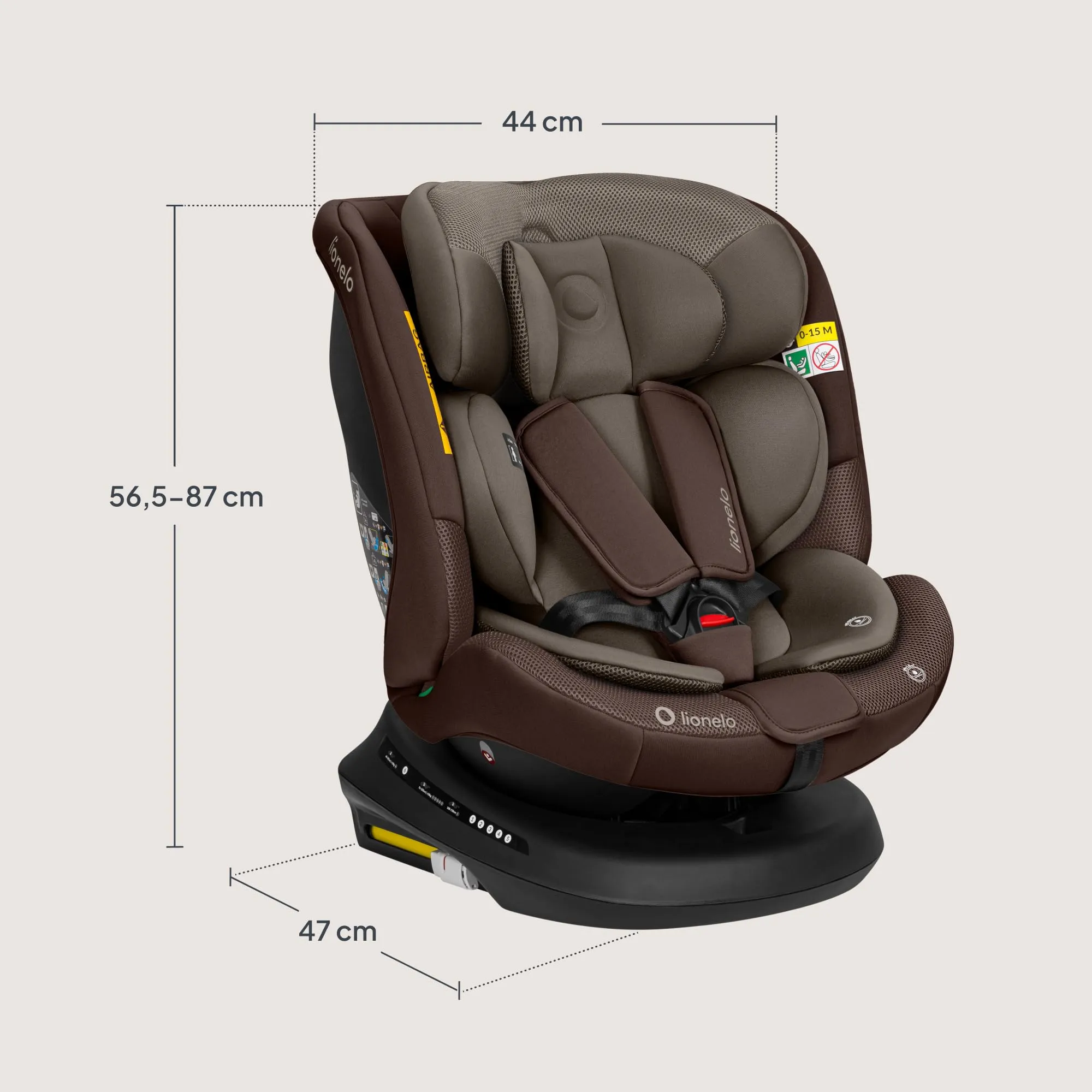 LIONELO Bastiaan i-Size Seggiolino Auto Evolutivo 4 in 1 40-150 cm ISOFIX - immagine 11