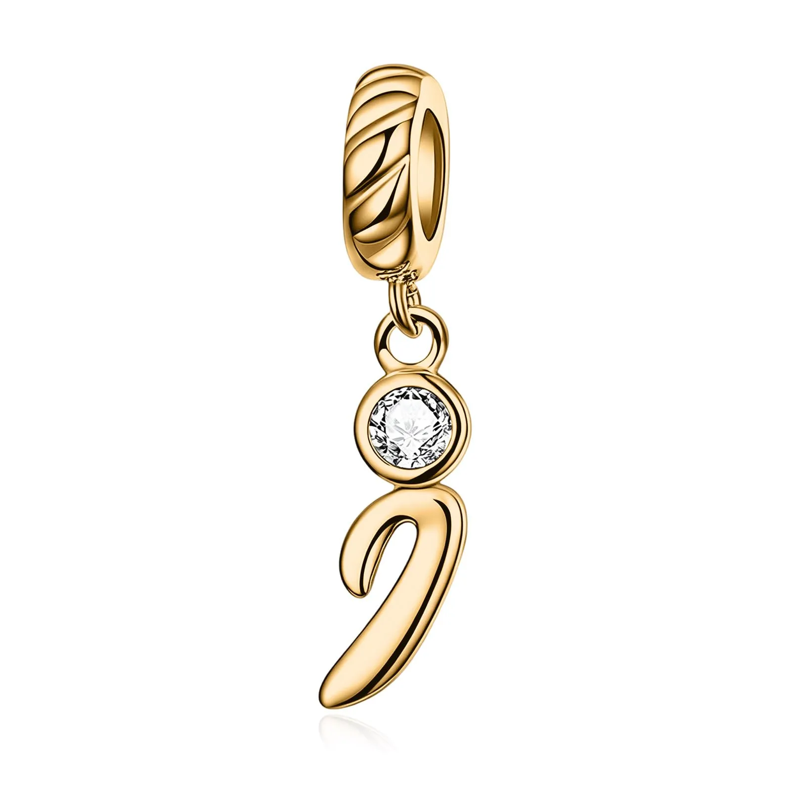 Rimgoris Ciondolo a forma di lettera iniziale, in argento Sterling 925 - immagine 1