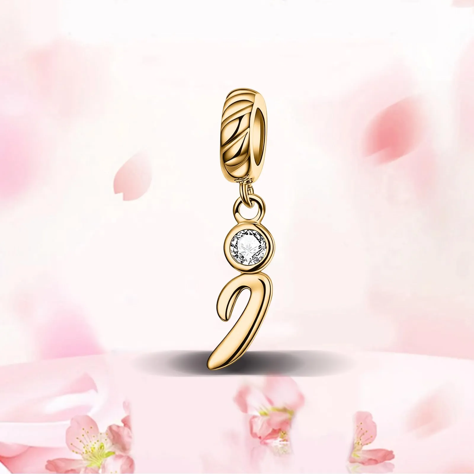 Rimgoris Ciondolo a forma di lettera iniziale, in argento Sterling 925 - immagine 5