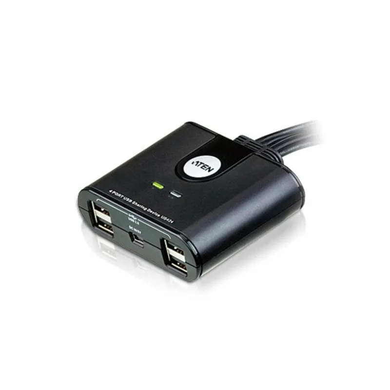Switch USB ATEN 4 porte USB 2.0 modello US424 con selettore remoto - immagine 1