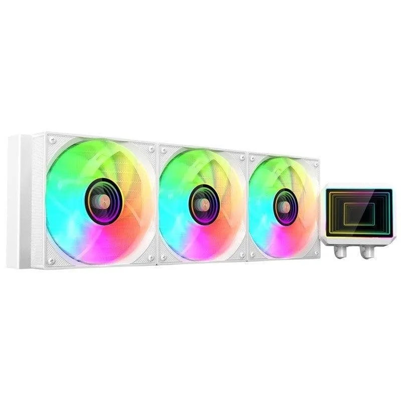 Refrigeración Líquida Mars Gaming ML-TWO360 360mm 3 Ventole ARGB Bianco - immagine 1