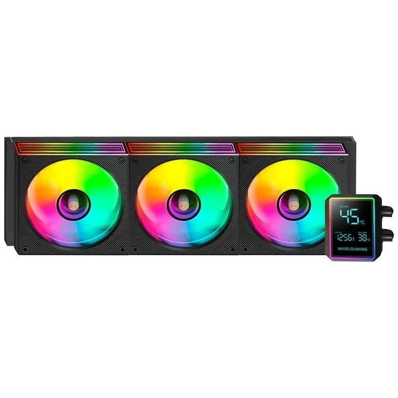 Refrigerazione Liquida Mars Gaming ML-LCDPRO360 360mm 3 Ventole ARGB LCD - immagine 1