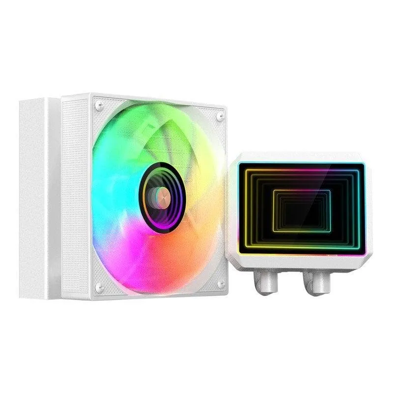 Refrigerazione Liquida Mars Gaming ML-TWO120 120mm 1 Ventola ARGB Bianco - immagine 1