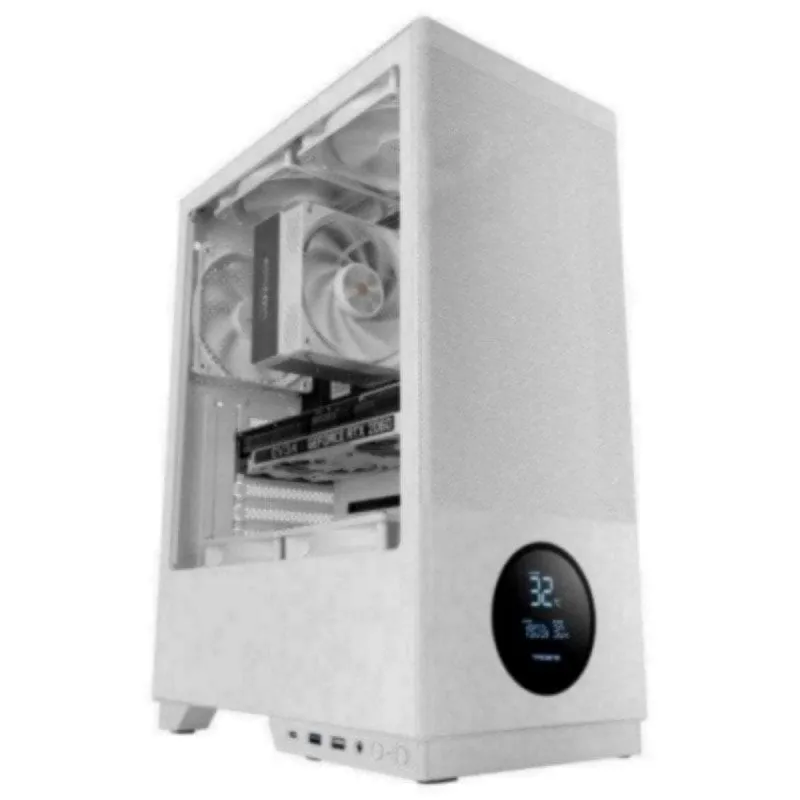 Case PC Tacens Sagitta20 Bianco LED ATX Semitorre 3x120mm Vetro Temperato - immagine 1