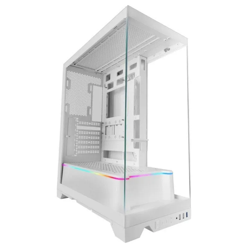 Case Gaming Mars Gaming MC-PRISMA Bianco ARGB ATX Triplo Cristallo Temperato - immagine 1