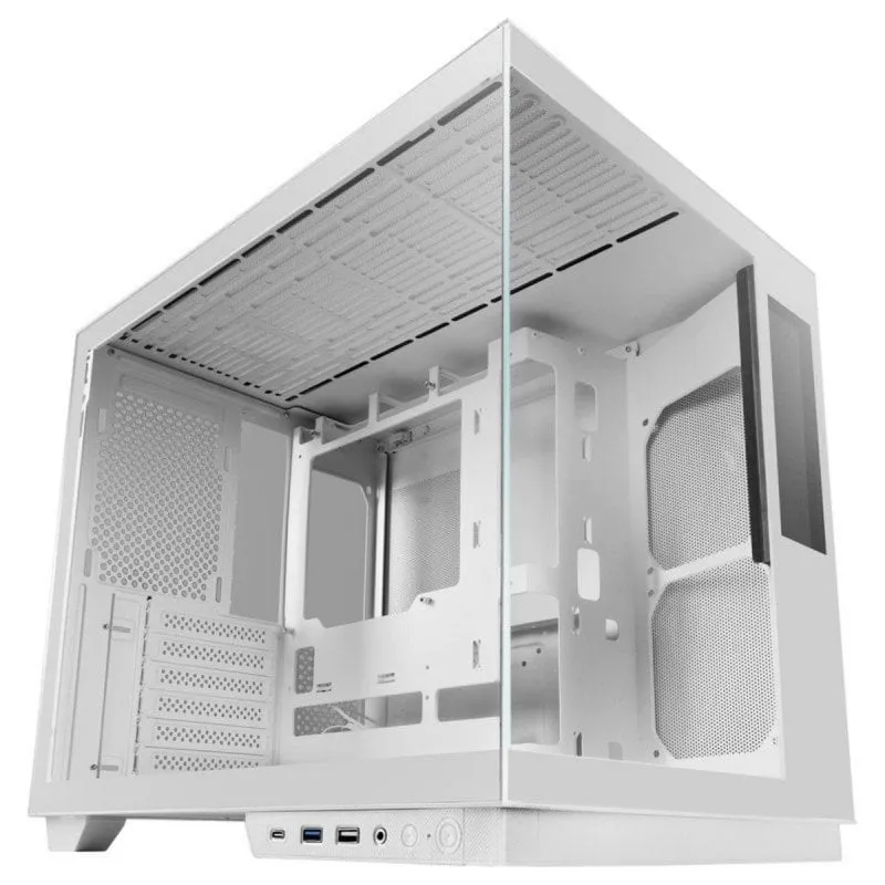 Case Gaming Mars Gaming MC-MIRAGE ATX LCD IPS 7,2" Bianco Cristallo Temperato - immagine 1