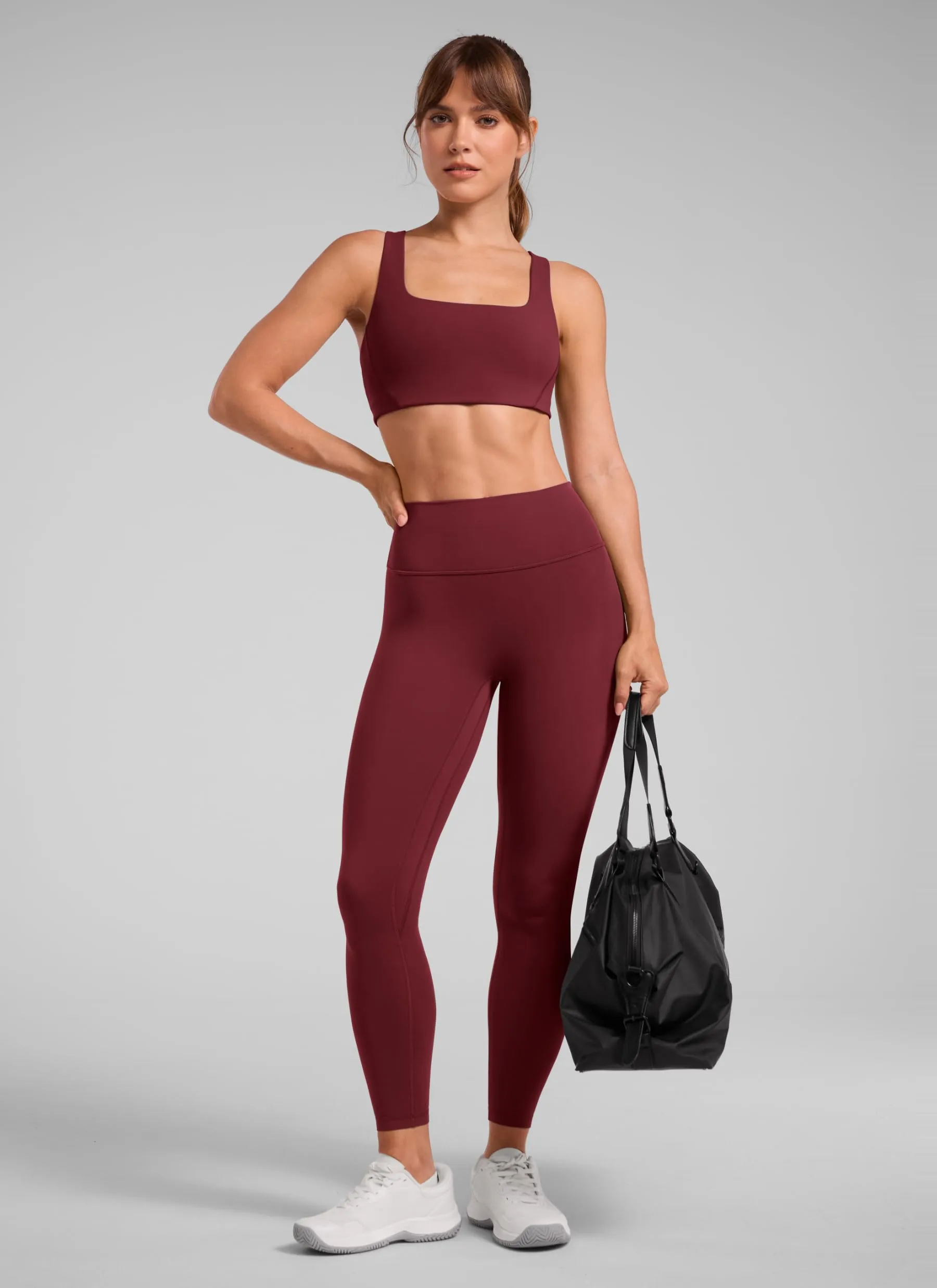 CRZ YOGA Secretsculpt Pilates Leggings 64cm Baia di Borgogna 40 - immagine 3