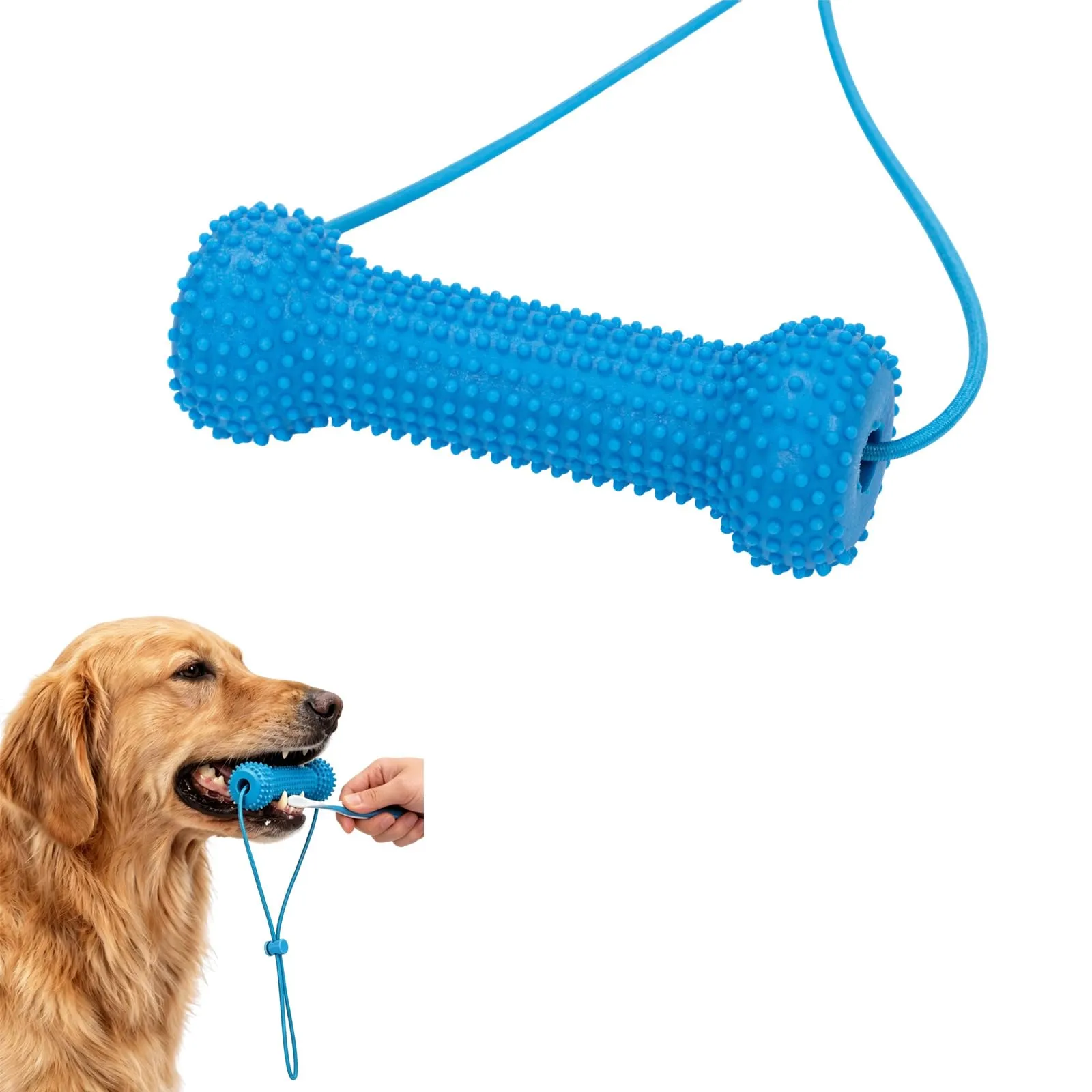 Vinuwu Snack dentali per cani, strumento per la pulizia dei denti, apribocca per facilitare lo spazzolamento - immagine 1