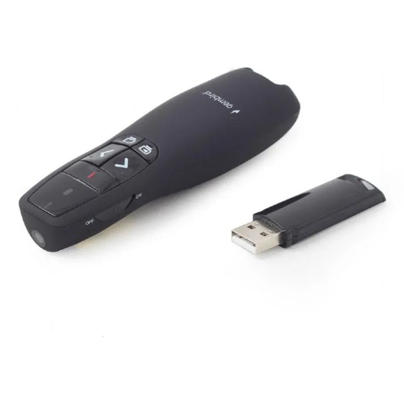 Telecomando Gembird WP-L-12 IR Wireless per Schermo Proiezione 10m Nero - immagine 1