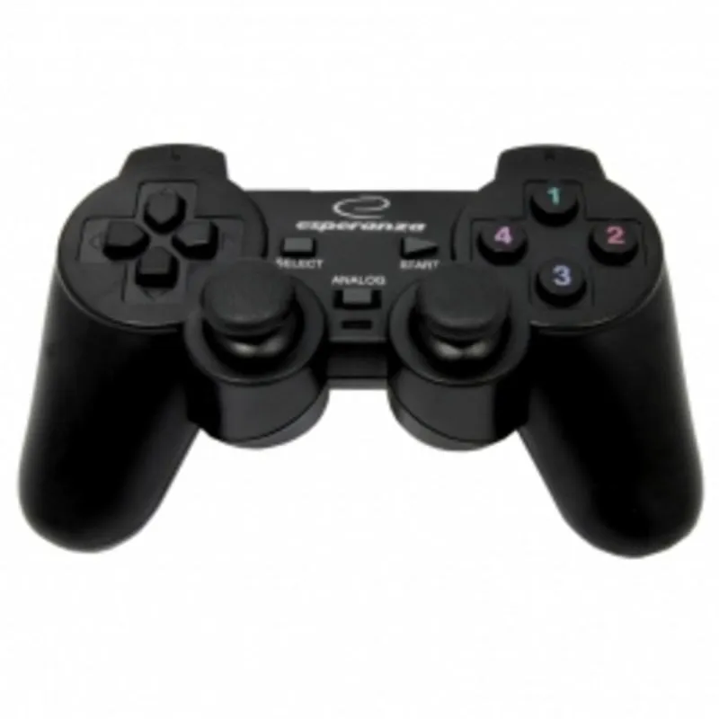 Joystick Esperanza EG106 per PC, PS2, PS3, 12 Pulsanti, Vibrazione, USB 2.0 - immagine 1