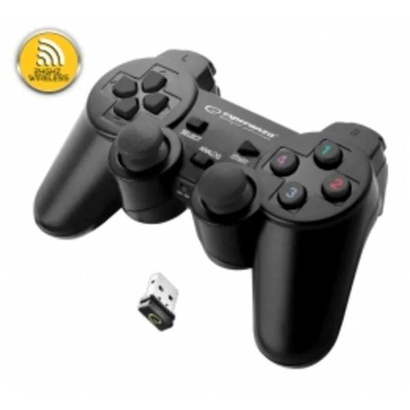 Gamepad Esperanza EGG108K PC Playstation 3 Connessione USB 2.0 12 Pulsanti Nero - immagine 1