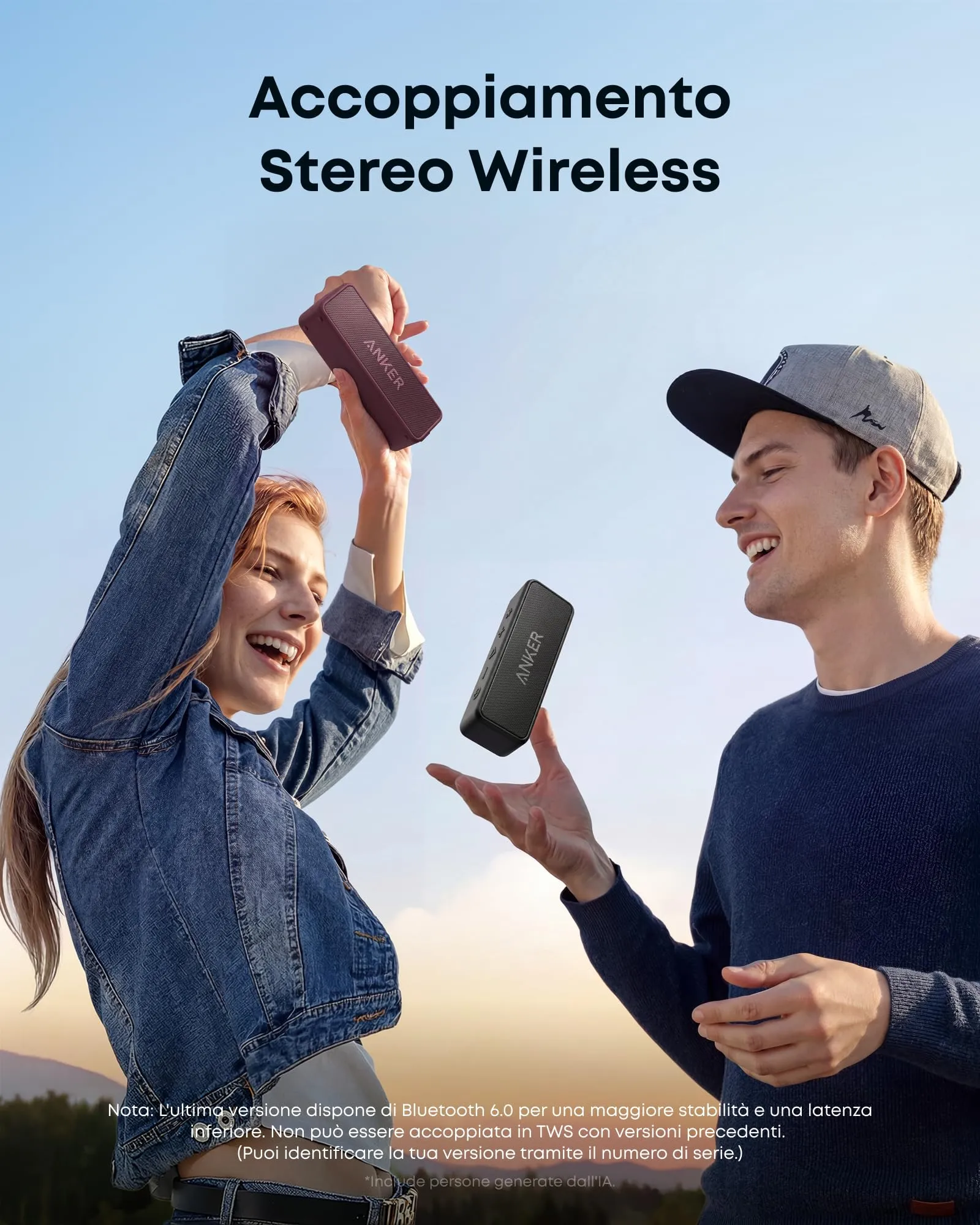 Soundcore 2 di Anker, Cassa Bluetooth Portatile 12 W, IPX7, 24 Ore - immagine 4