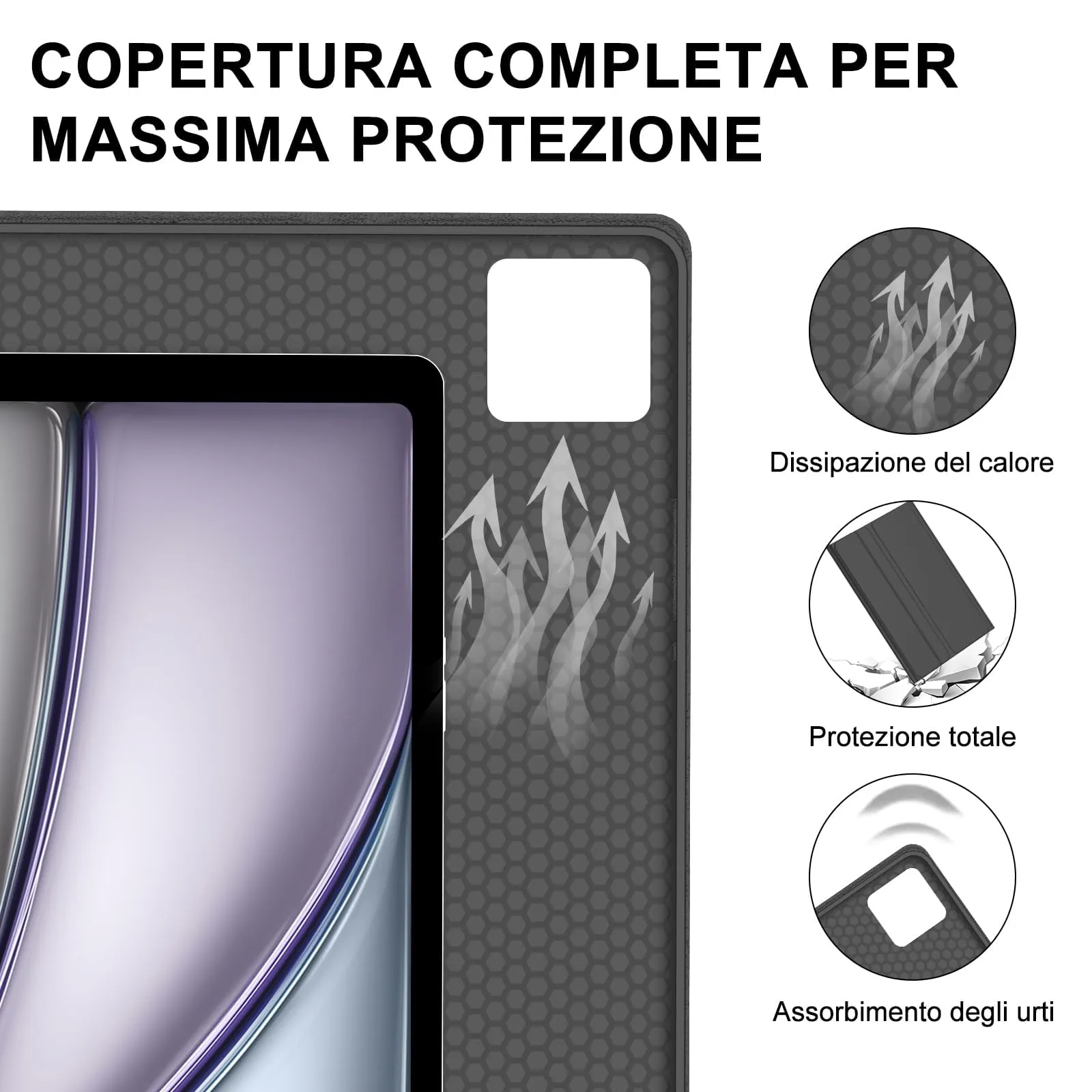 Tastiera per iPad Air 13 M4 2026/M3 2025/M2 2024/iPad Pro 12.9 3-6 Gen - immagine 7