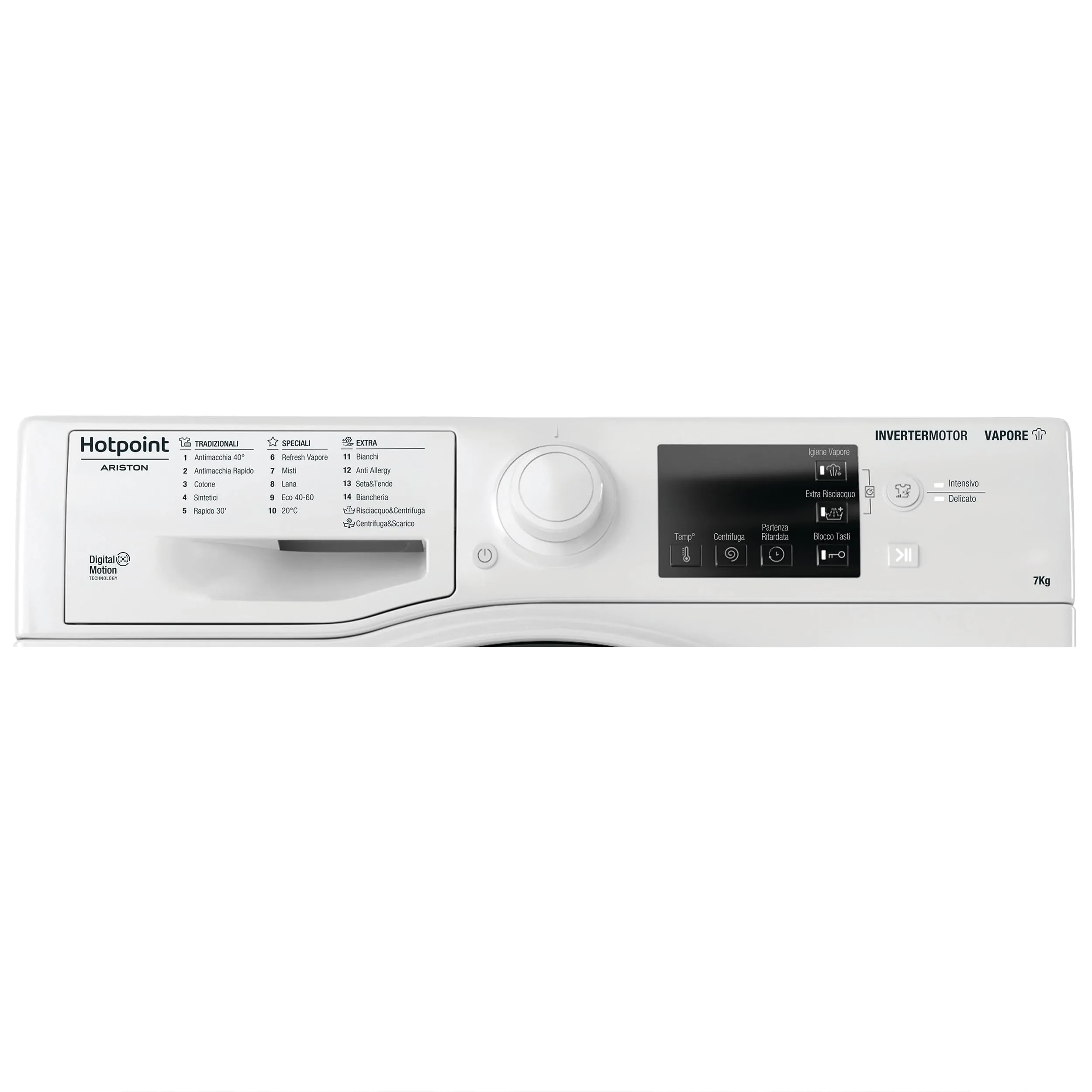 Hotpoint Ariston RSSG 726D IT - Lavatrice 7kg Slim, Classe A - immagine 6