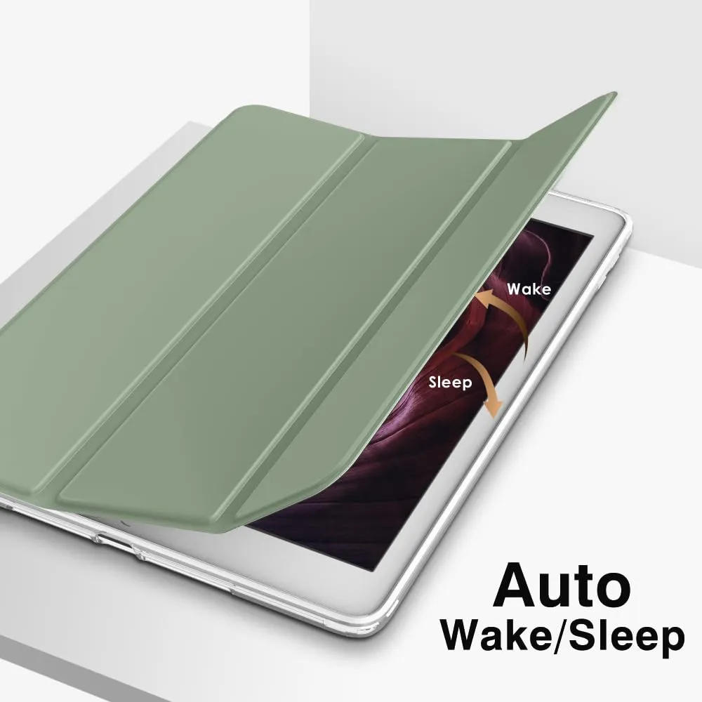 MoKo Cover per iPad 9a/8a/7a Gen 10,2" 2021/2020/2019, Verde Salvia - immagine 7