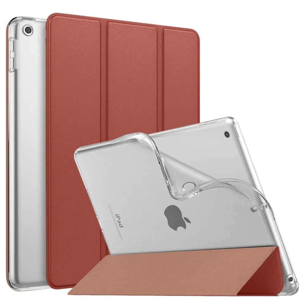 MoKo Cover per iPad 9a/8a/7a Gen 10,2" 2021/2020/2019, Venato Marrone - immagine 1