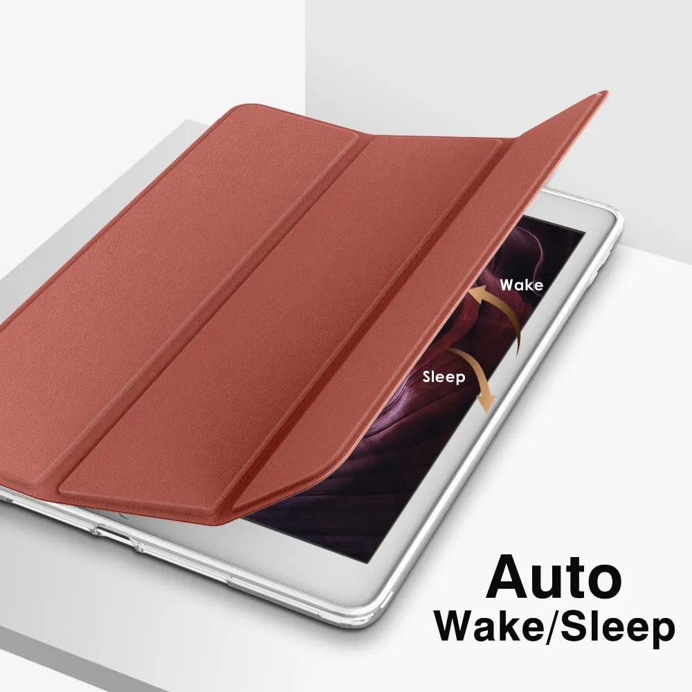 MoKo Cover per iPad 9a/8a/7a Gen 10,2" 2021/2020/2019, Venato Marrone - immagine 7