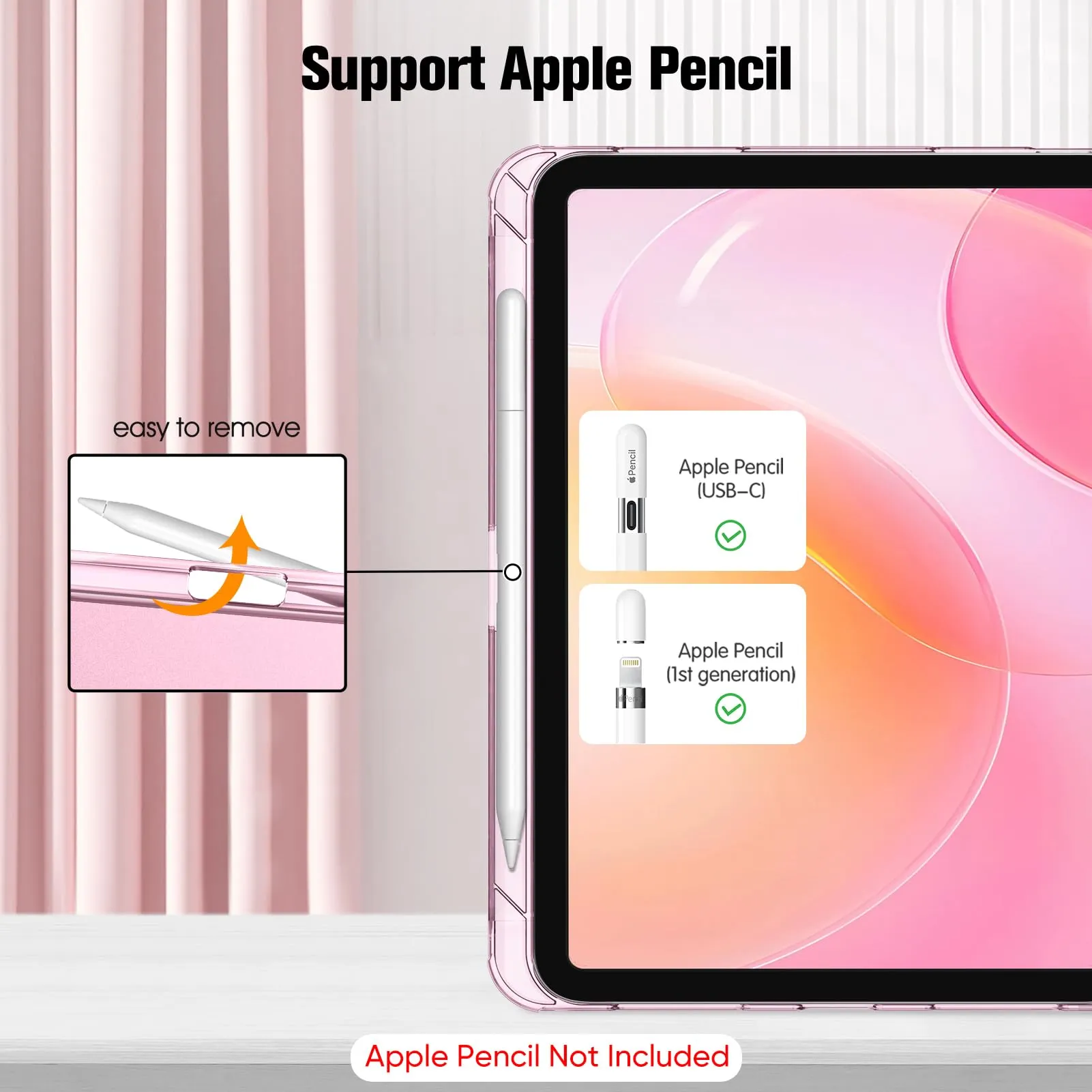 FINTIE Cover per iPad (A16) 11ª Gen 11" (2025) / iPad 10ª Gen 10.9" (2022) (Rosa Pois) - immagine 6