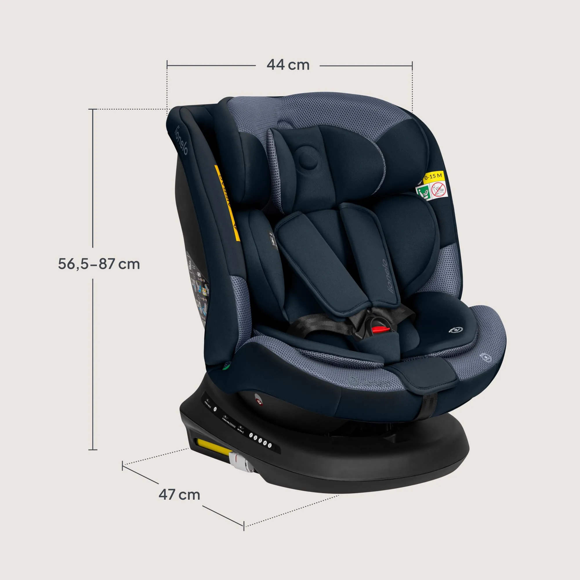 LIONELO Bastiaan i-Size Seggiolino Auto Evolutivo 4 in 1 40-150 cm ISOFIX - immagine 11