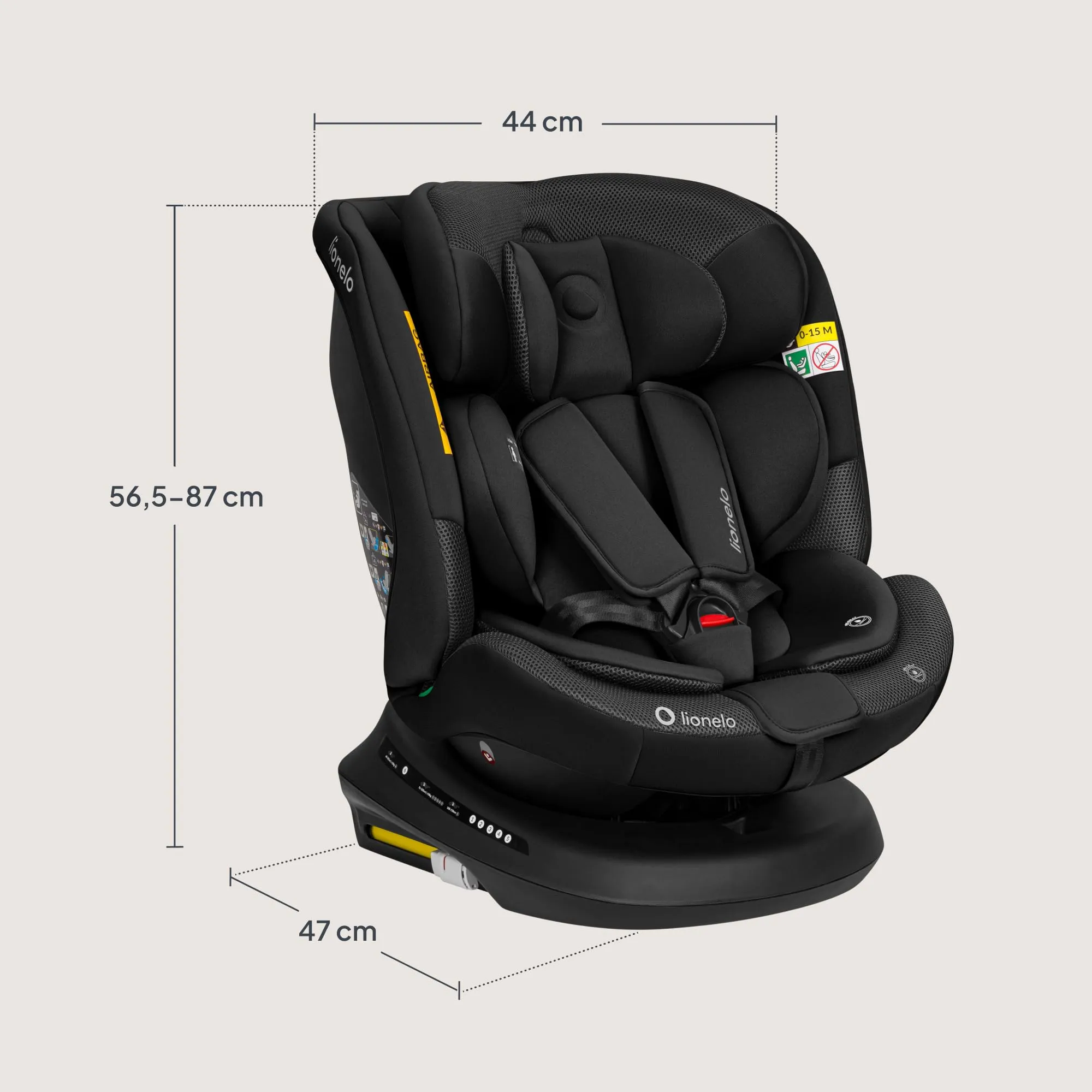 LIONELO Bastiaan i-Size Seggiolino Auto Evolutivo 4 in 1 40-150 cm ISOFIX - immagine 11