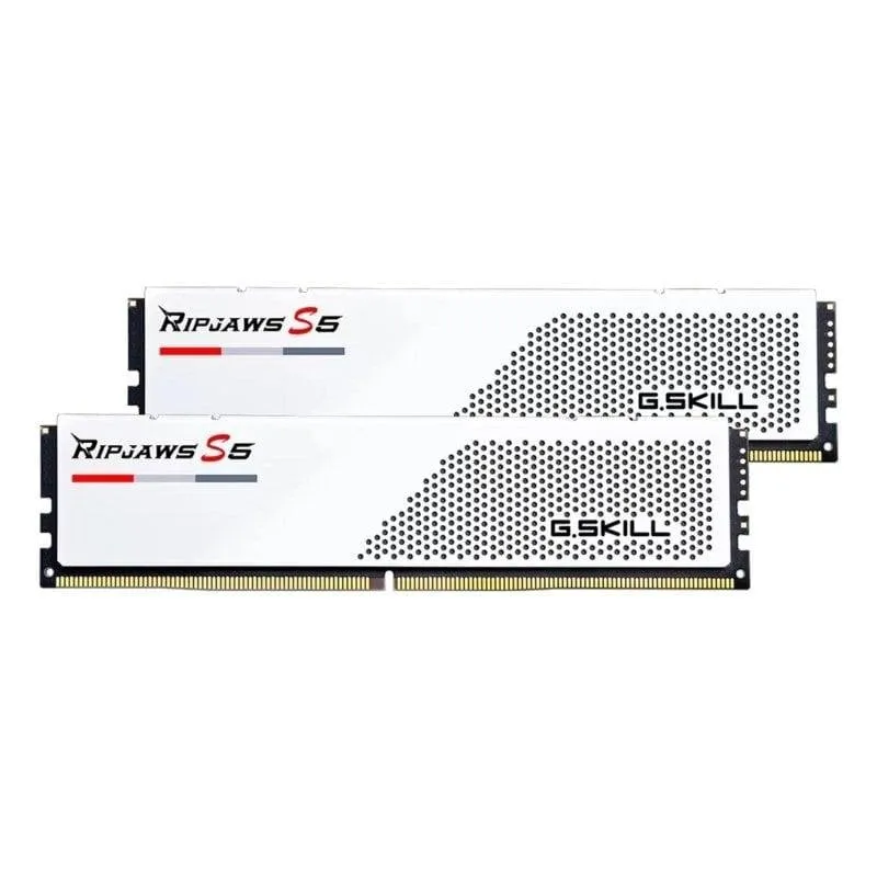 Memoria RAM G.Skill Ripjaws S5 96GB 2x48GB DDR5 5200MHz CL40 Intel XMP Bianco - immagine 1