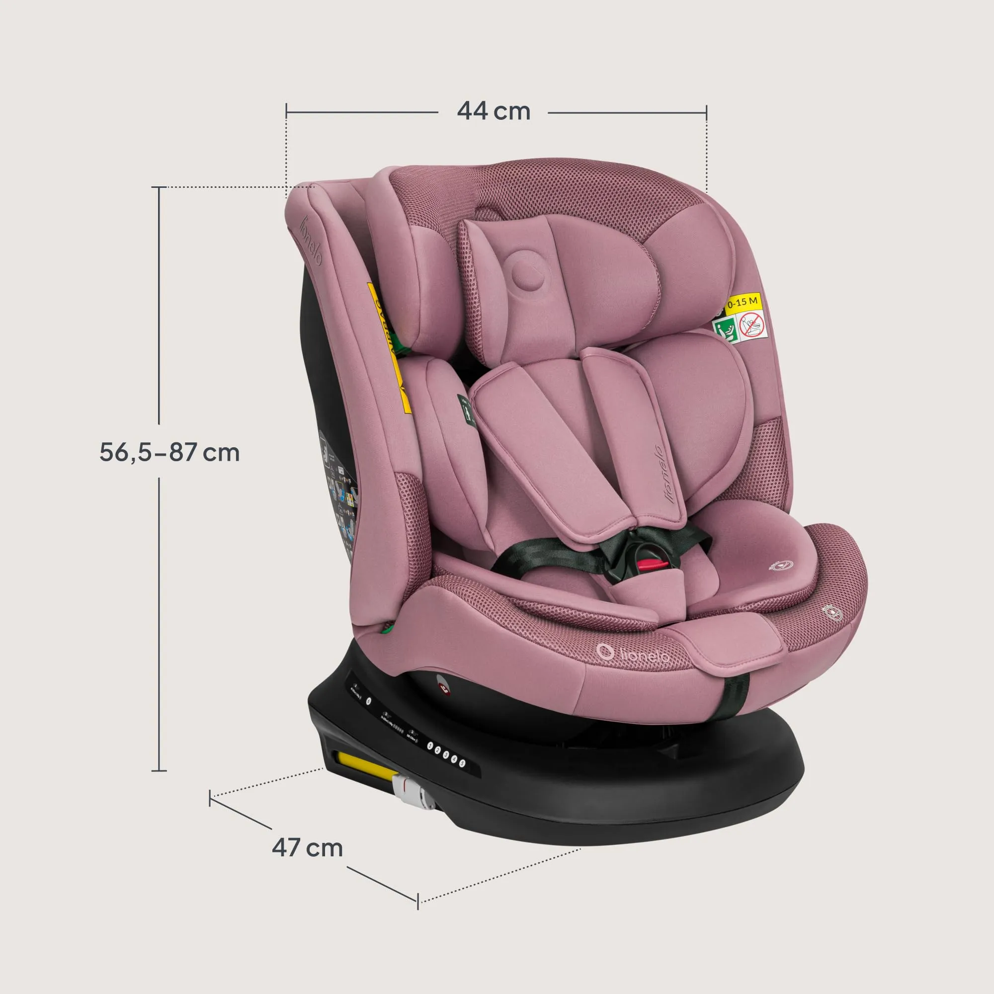 LIONELO Bastiaan i-Size Seggiolino Auto Evolutivo 4 in 1 40-150 cm ISOFIX - immagine 11