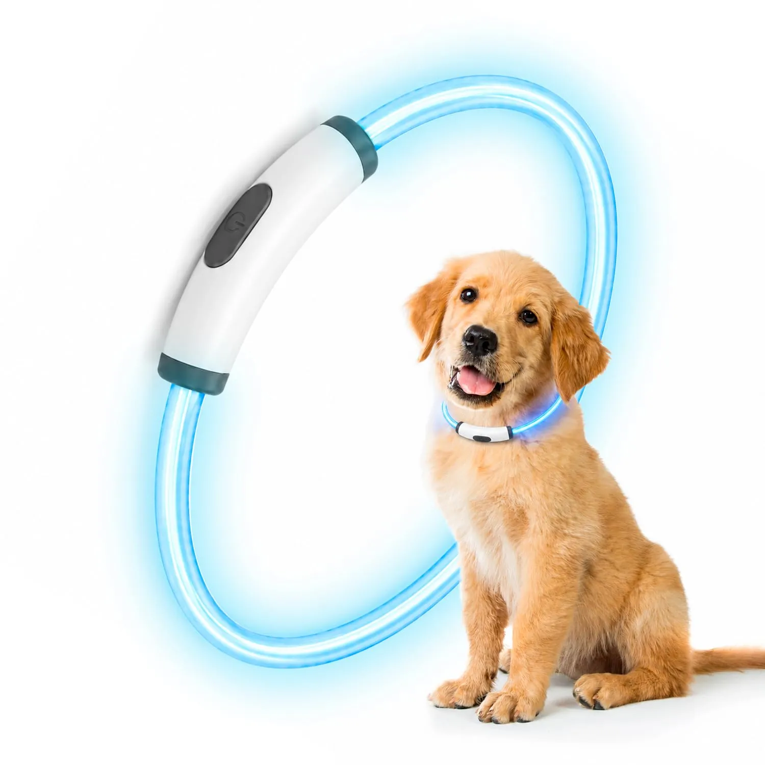 ErrecHome Glowy Collare LED per Cani, Alta Visibilità, Taglia Unica - immagine 2